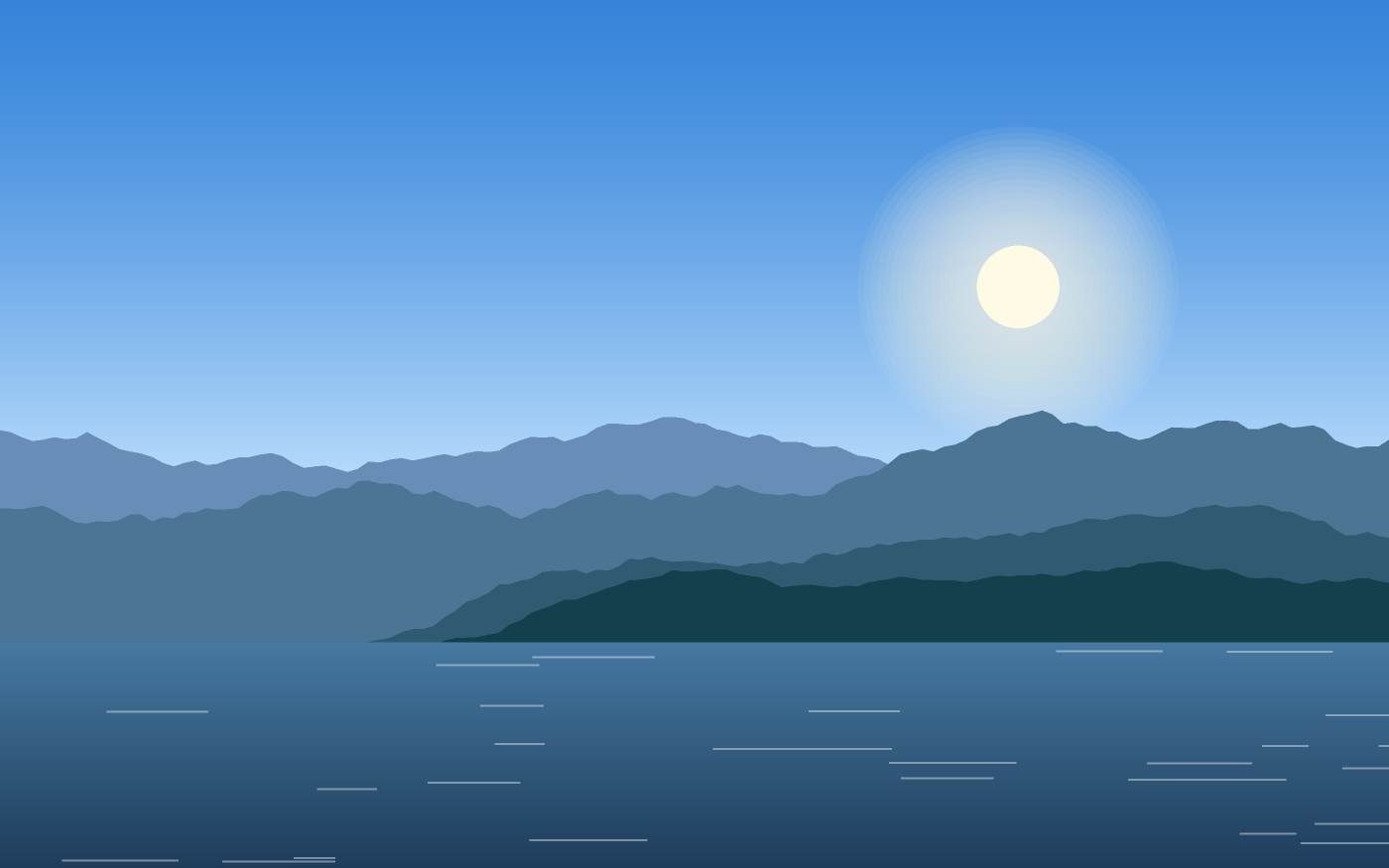 Ilustração de uma paisagem